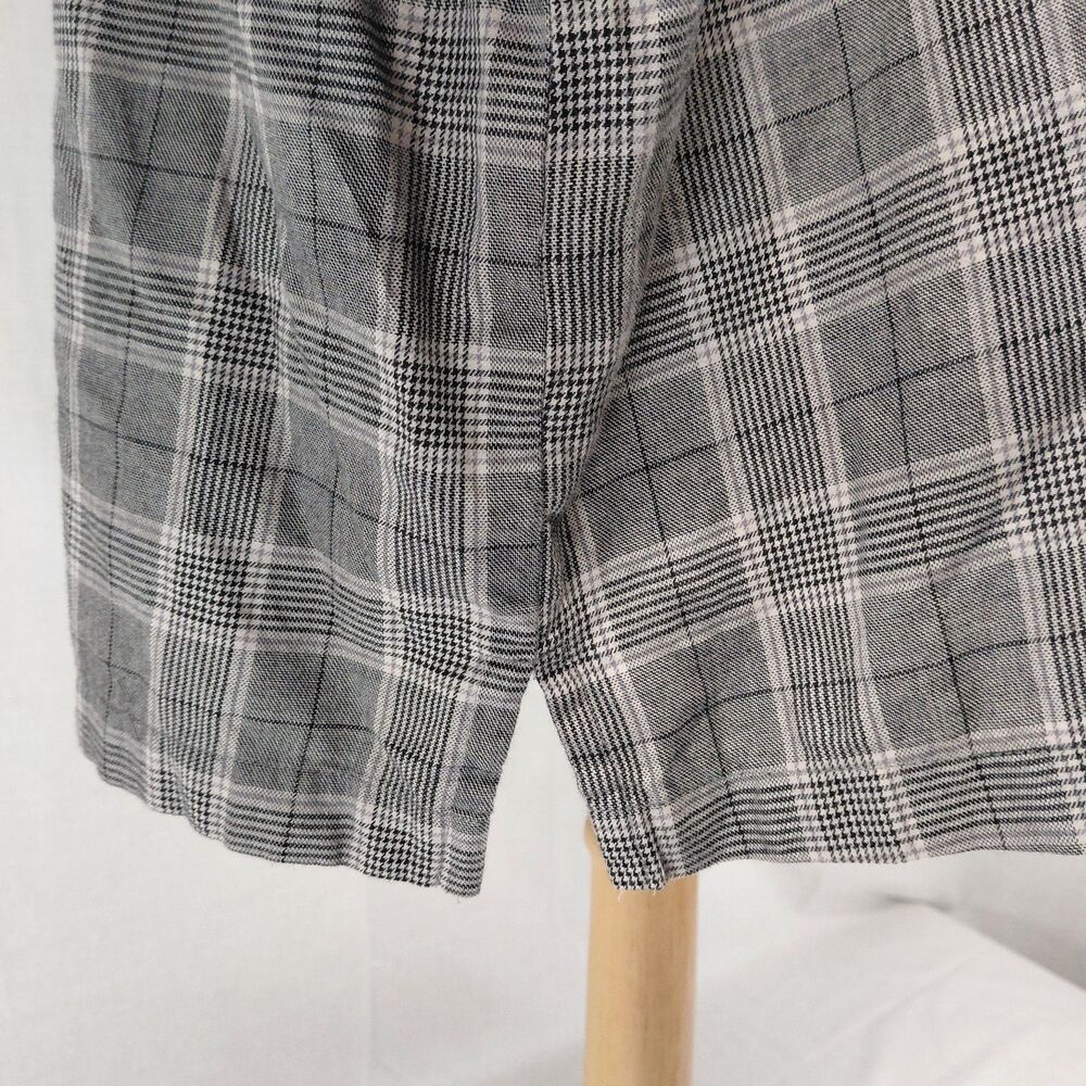 Madewell LS Plaid Westlake Boxy Button-up 100% Cotton Gray Size XL - Picture 6 of 9